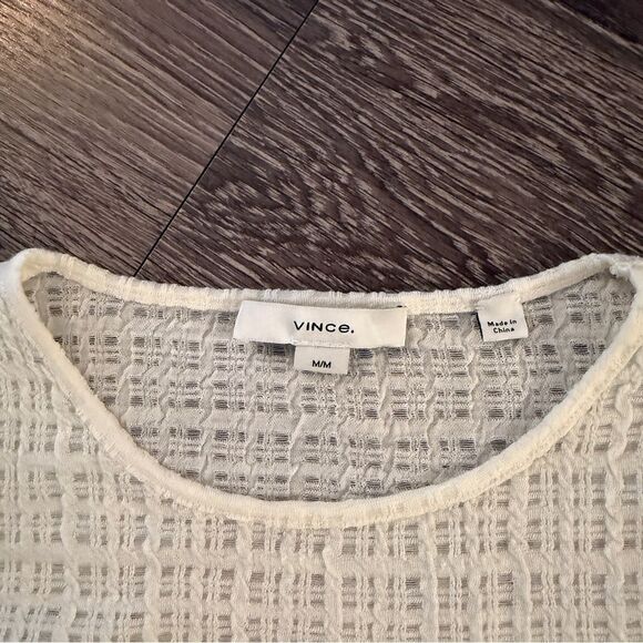 Vince Plaid-Jacquard Long-Sleeve Top - Picture 5 of 9